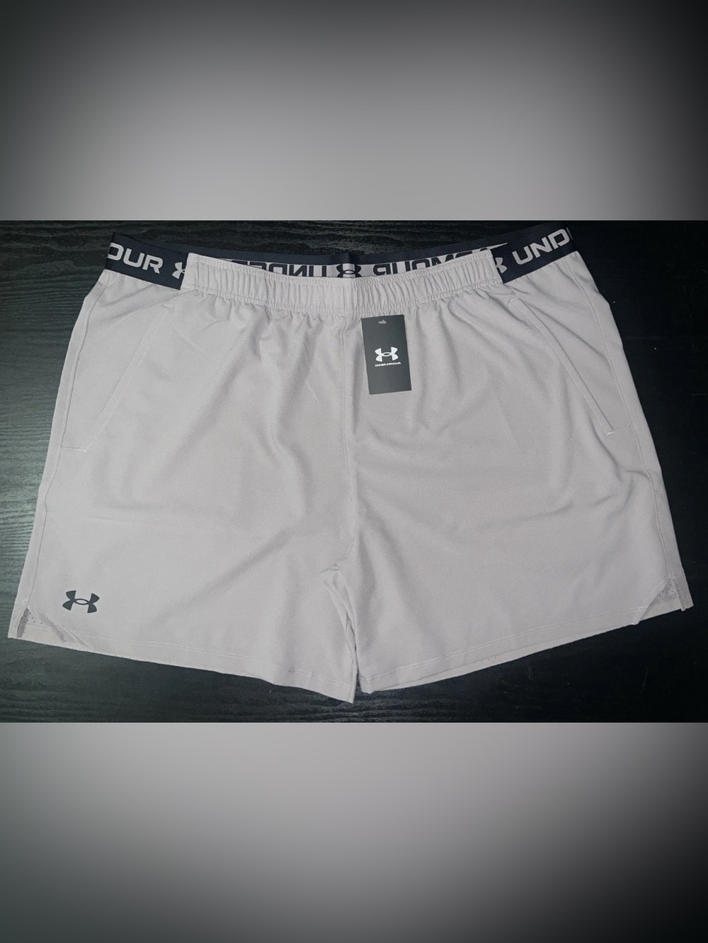 3XL🔥Under Armour Vanish Woven Shorts Mens  Tetra Gray Elastic Waist  6in Inseam